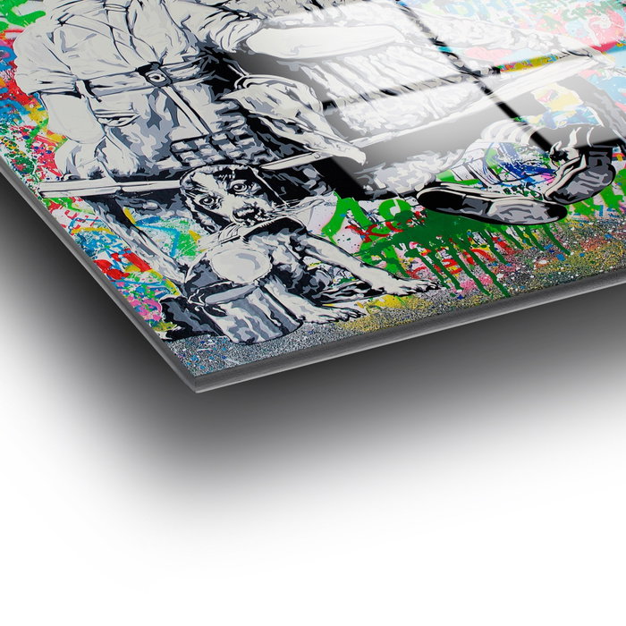 Wallity UV-721 Cuadro Decorativo en Vidrio Templado Multicolor 70 x 100 cm